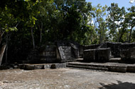Central Group at Balamku - balamku mayan ruins,balamku mayan temple,mayan temple pictures,mayan ruins photos
